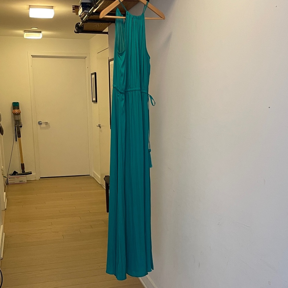 LOFT Teal Maxi Dress